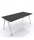 Mesa de oficina C&C-ML-AC metal tablero bilaminado patas cónicas
