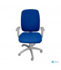 Silla de oficina, tapizada textil PARIGI