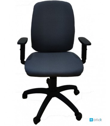 Silla de oficina, tapizada textil PARIGI