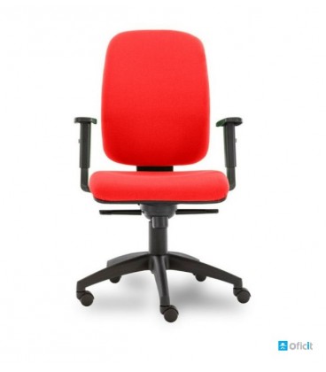 Silla de oficina, tapizada textil PARIGI