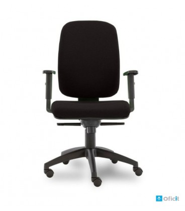 Silla de oficina, tapizada textil PARIGI