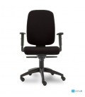 Silla de oficina, tapizada textil PARIGI