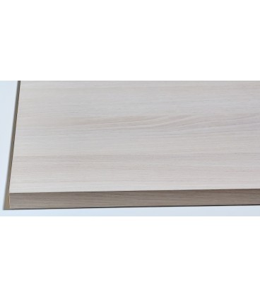 Mesa de oficina C&C-ML-AC metal tablero bilaminado patas cónicas